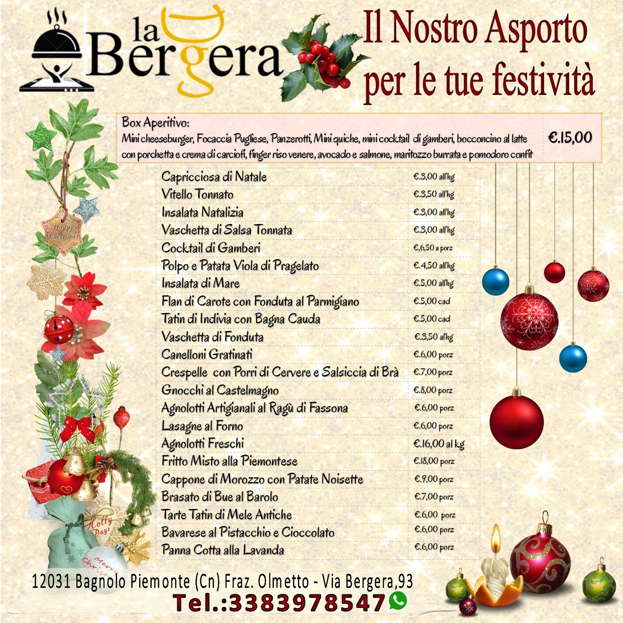 lista asporto natale 25